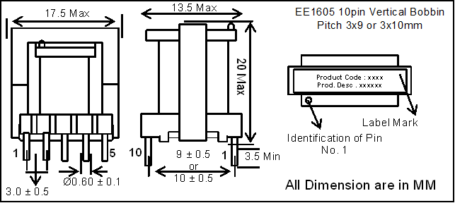 SMPS Transformers EE16