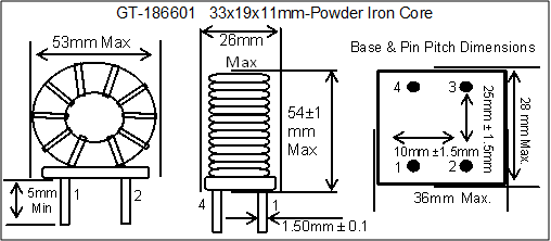 Torroidal Chokes Powder Iron Cores